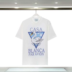 Rff0 Casablanca Men's T-shirts New Short Sleeved Round Neck Short Sleeved T-shirt Fantasy Gate Letter Print Personalized T-shirt Designer Casa Blanca