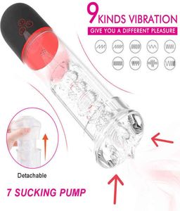 Brinquedos de bomba de sexo nxy Vacuum vibrando com treinamento automático recarregável 9 Modos de vibração para masturbador masculino Menulamento sexual brinquedo 12148173950