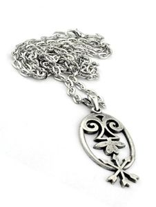 Caucasian Classic Pattern 2 Silver Plated Necklace Circassian Traditional Chains3145259