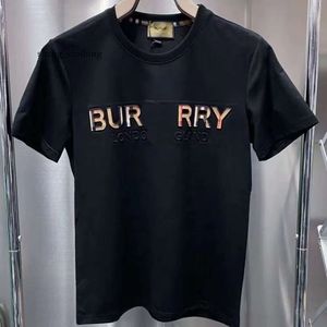 Burberyy T Shirt Plus Size S-5xl Projektant męskiej T-shirt Casual Męs