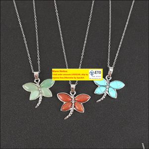 Pendant Necklaces Dragonfly Alloy Men And Women Fashion Simple Temperament Dress Wild Jewelry Drop Delivery 2021 Pendants Yydhhome Dhq94 ZZ