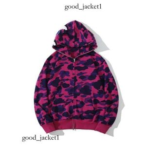 hajdesigner Mens hoodie Full Zip Up Hoodies kvinna kamouflage jacka hoody hooded tröja man kvinnor tröja långärmad fleece cardigan bapessta skjorta 350