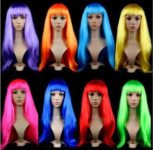 Anime Cosplay Wigs Fashion Lace Wigs Traje de cabelos longos e retos para a festa de ano novo de Natal Cosplay WIG9408897