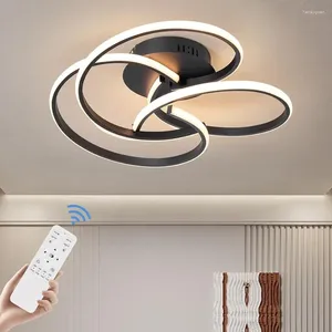 Ceiling Lights Modern Light 42W Dimmable Close To Fixture With Remote Control Flush Mount Led Lamp For Bedroom