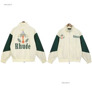Varumärkesdesign Rhude Men Jackor Spring Summer Long Sleeve Coat Mens Jacket USA Size S-XL Rhude Jacket 0ec7