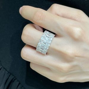 689844 Mikimoto Designer Square Diamond Pearl Otwarty pierścień z naturalnymi koralikami skorupowymi w połączeniu z S925 Srebrny materiał
