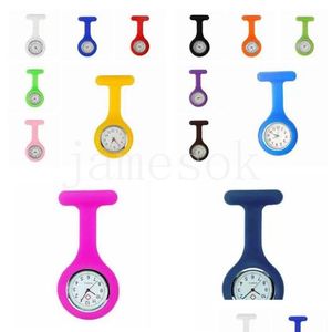 Other Festive Party Supplies Gifts Promotion Christmas Colorf Brooch Fob Tunic Pocket Watch Sile Er Nurse Watches Favor De570 Es D Dhczk