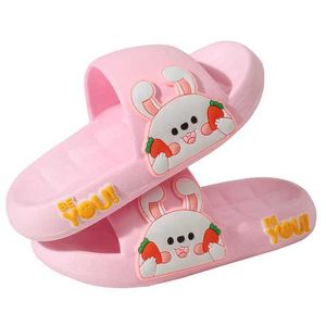 Slipper Childrens slippers soft soles non-slip boys shoes light cute cartoon flip-flops slippers for girls Y240518