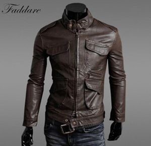 Jackets de couro vintage Men Autumn e Winter Leather Clothing Men Jackets de couro