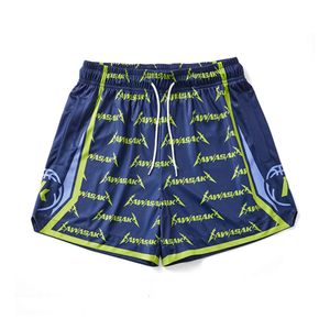 Lu Men Shorts Summer Sport Workout Double Laer Sublimation Poleter Street Wear Baketball Men Meh Kort med dragkedja