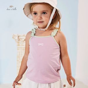 Dave Bella Childrens Sling Kids Closes Girls Summer Baby Top Cotton Fashion Casual Sport DB2235531 240518