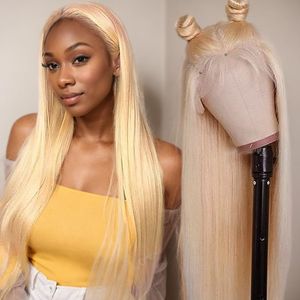 Lace Wigs 30 Inch 13x4 Straight 613 Blonde Lace Front Human Hair Wigs Brazilian Colored Transparent Lace Frontal Wig