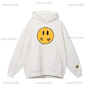 Designerkläder Mens Rit Hoodies Sweatshirts Yellow Man Retro Smiley Face Letters Print Sweatshirt Womens Draw Hoodie Spring Trend Long Sleeve High Street 8F92