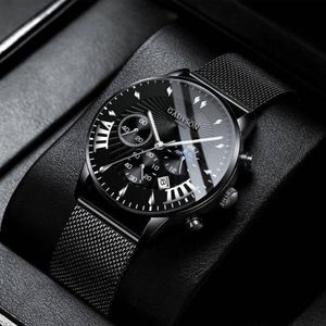 Wristwatches 2022 Ultra Thin Minimalist Blue Dial Watch Men Steel Mesh Watches Man Business Casual Luminous Quartz Wrist 155f