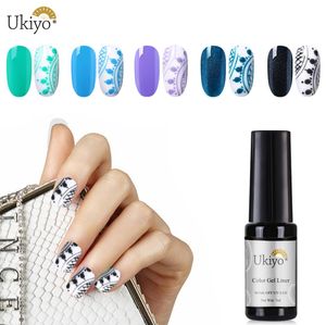 Ukiyo 7ml Painting Line Gel Nail Polish Gel Liner Gellak Hybrid Varnish Nail Art Manicure Drawing Line Painted Nail Gel Polish1477568