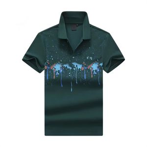 Summer New Polos Shirts Men's Short Sleeves CasualColorblock Cotton Large Size Embroidered Fashion T-Shirts