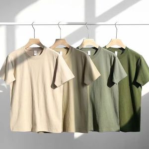Mens Tshirt women's t shirt 100% heavyweight cotton American clicker casual loose solid colour plus size 4XLshirts