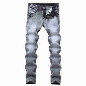 Мужские джинсы мужские растягиваемые стройные стиль североамериканского джинсовых штанов. Мода повседневная