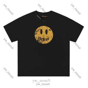 Hurtownia projektant odzieży mody Losowanie Tshirt luksusowe męskie koszulki vintage losowanie T -koszulka umyta stara uśmiechnięta twarz klasyczny unisex bawełniany podwójny przędza luźna 780a