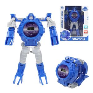 Transformation Toys Robots Creative Robot Transforming Kids Watch Toys Boys nadgarstka inteligentne zegarki dla dziewcząt D240517