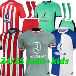 Atletico Madrids 24 25 Koszulki piłkarskie Morata Griezmann Memphis 2024 2025 Correa Koke Camisetas de Futbol Lemar Carrasco Kit Kit Football Koszulka