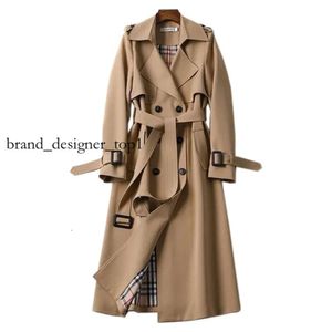 Women's Trench luxury designer Coats Spring Autumn top quality Woman Korean Double Breasted Mid Long Women Street style Overcoat Windbreaker Female 54fd