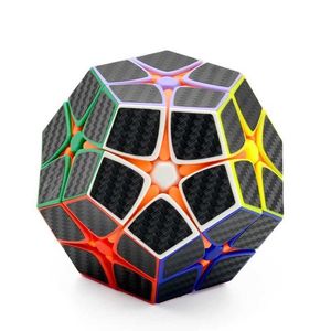 Magic Cubes Carbon Fiber Magic Cube Stickerless Cube Educational-Toys Puzzle Cube 2x2 Speed Cube 12 Sides Cubo Magico Toys Cube Puzzle Y240518