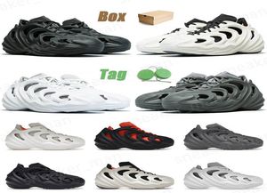 مع Box 2023 Slides Slides Sandals Adifom Q Slippers for Mens Women Black Carbon Gray Four Wonder White Core Outdior Luxury 3D 1108301