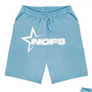 Herren Shorts Y2K NOFS Letter Print Short Pants Casual Board Fashion Streetwear Beach Männliche Sportbekleidung übergroß