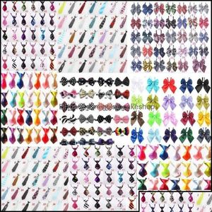 Dog Apparel Supplies Pet Home Garden 60Pc/Lot Arrival Colorf Adjustable Neckties Bowties Cat Puppy Bow Ties Grooming 6 Types Gl0111 Dr Dhxdr