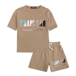 19 colors trap star kids short sleeved shorts set classic print boys clothes fashion girls Tracksuit designer children sets size 80-160 CSD2405188