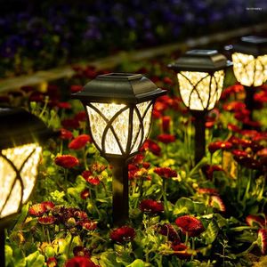 ソーラーライト屋外の防水庭園庭のパティオ芝生の道路道路の装飾のための暖かい風景照明