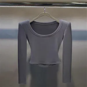 Women's Polos High Quality 2024 Spring And Summer Slimming Solid Color Versatile Hollowed-out Top Female Waist Neck