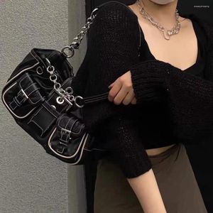 Kvällspåsar 2024 Trendy Casual Shoulder Bag Fashion Thick Chain Crossbody For Women Brand Designer Handväskor Tote Shopper Purses