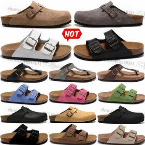 2024 Designer Platform Clogs flip flop leather slides buckle women mens slide trainers outdoor arizonas loafer 35-46