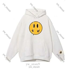 Erkek Çizim Kapşonlu Sweatshirts Sarı Adam Retro Smiley Yüz Harfleri Baskı Sweatshirt Kadın Çizim Kapşonlu Bahar Traend Uzun Kollu Top High Street 7182