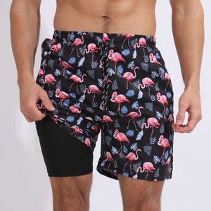 Lu Men Shorts Summer Sport Workout Summer Elatic Wait Men Runng Poleter Swim Trunk Meh Beach Short For Men