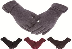 Fünf Finger Handschuhe Frauen Touchscreen Winter Herbst Herde Warmgelenk Fäustlinge fahren Ski Windschutzhandschuh Handschoenen1779151