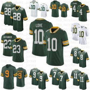 8 Josh Jacobs Football Jersey 10 Love Jayden Reed Watson Jaire Alexander AJ Dillon David Bakhtiari Quay Walker Luke Musgrave Tucker Kraft Lukas Watson