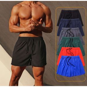 Lu Men Shorty Letni trening sportowy mężczyźni Summer Poleter Light Caual Sport Sport GM Runng Short Split Sie Baketball Soli