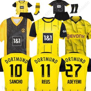 REUS Borussen Jersey 24 25 Sancho Adeyemi Brandt Football Ringts 2024 Kids Kit N.Schlotterbeck Haller Bellingham Haaland Soccer Jersey версия игрока