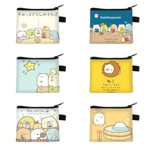 Sumikko Gurashi 스타일 패션 애니메이션 동전 지갑 만화 교환 가방 동전 지갑 카드 키 저장 생일 선물 새