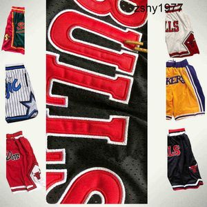 Just Teams Don Shorts Hop Training Basketball Short Running Sweatpants Baseball Outdoor Sports Pants Pocket Zipper Mens