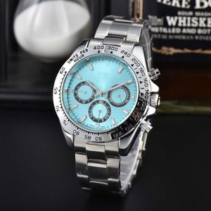 Designer Luxury Daytonas Watch AAA Chronograph Watch With Box Stainless Steel Strap Roles Gold Watch High Quality Montre De Luxe Quartz Movement 6 Pin Business