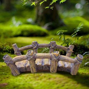 Garden Decorations Small Bridge Mini Artificial Miniature Decoration