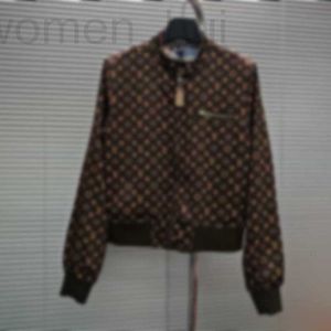 Women's Jackets designer Full print newspaper seal pilots travel on both sides can wear jacket O4NT