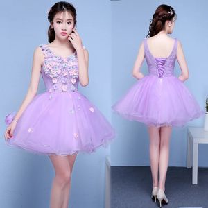 ROBE DE SOIREE ELEGENTE roxo sexy decote em V Lace up com apliques vestidos de bola vestidos de noite vestido de festa vestidos de baile formal 240517