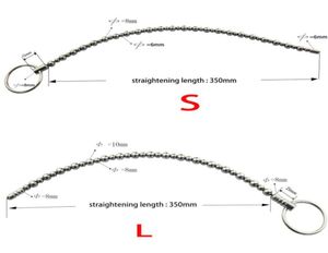 ステンレス鋼の尿道ビーズサウンディングロッドソリッドサウンド拡張拡張拡張ピニスペニスプラグ男性セックスおもちゃ尿2108201684567