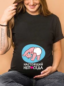 Moderskapstoppar tees ryssland brev roliga baby kvinnor gravid t shirt kvinnlig moderskap graviditet tillkännagivande ny mamma mamma att vara kläder y240518