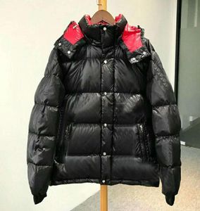 Damen Parka Glossy Down Jacket Hood Britisch -Stil Shiny Women Coats Doudoune Femme Black Matte Winter Coat Parkas3077555